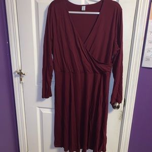 Brand New Burgundy Wrap Dress